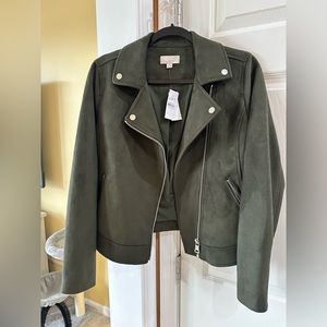 NWT LOFT suede jacket